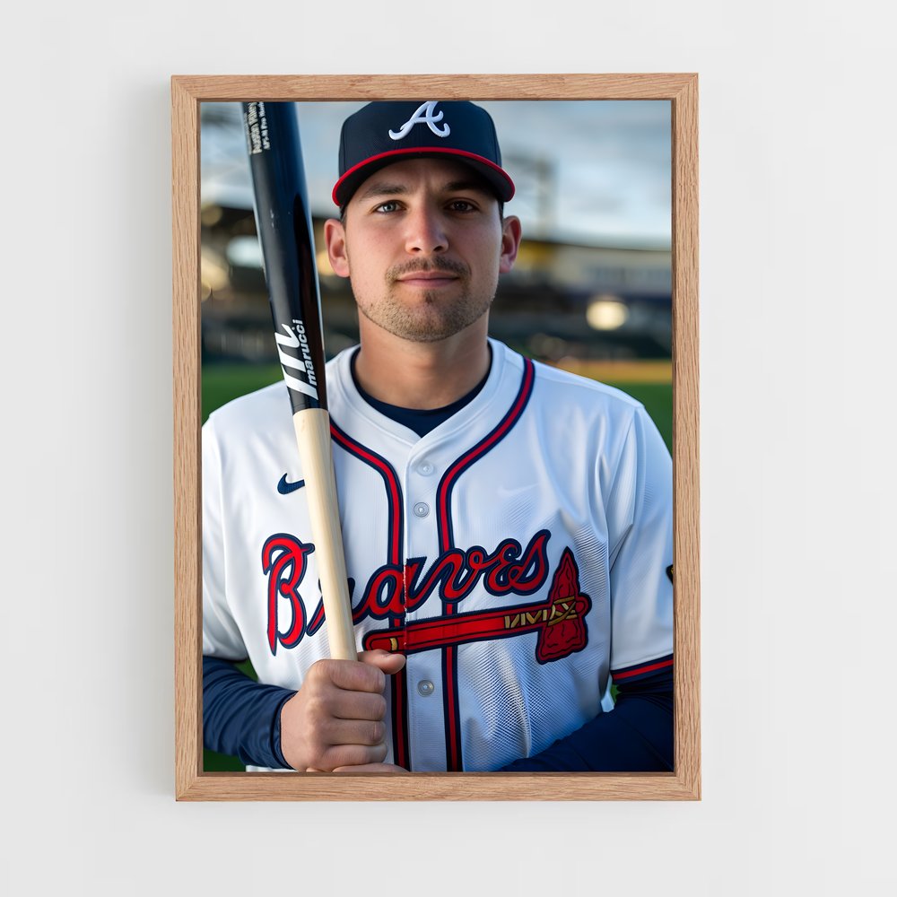 Poster Austin de riley – affiche Baseball (vue 4)